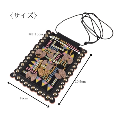 刺繍モバイルショルダーカービングトライブスCarving Tribes