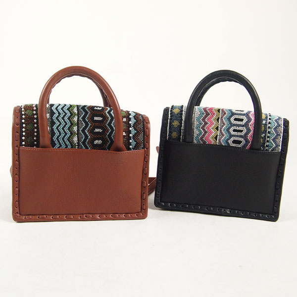 mini MS マルチ刺繍バッグ　カービングバック　グレースコンチネンタル mini MS マルチ刺繍バッグ バッグ カービングトライブスCarving