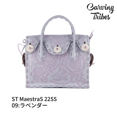 ST MaestraS 22SS ステッチマエストラ 全2色バッグカービングトライブ