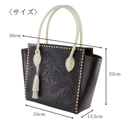 Studs tote bag スタッズトートバッグ 全2色 バッグカービングトライブ