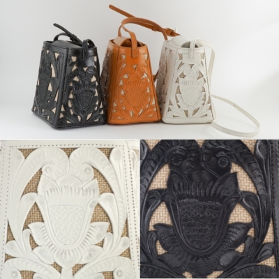 CTWK Square Bag カットワークスクエアバッグ バッグ カービング